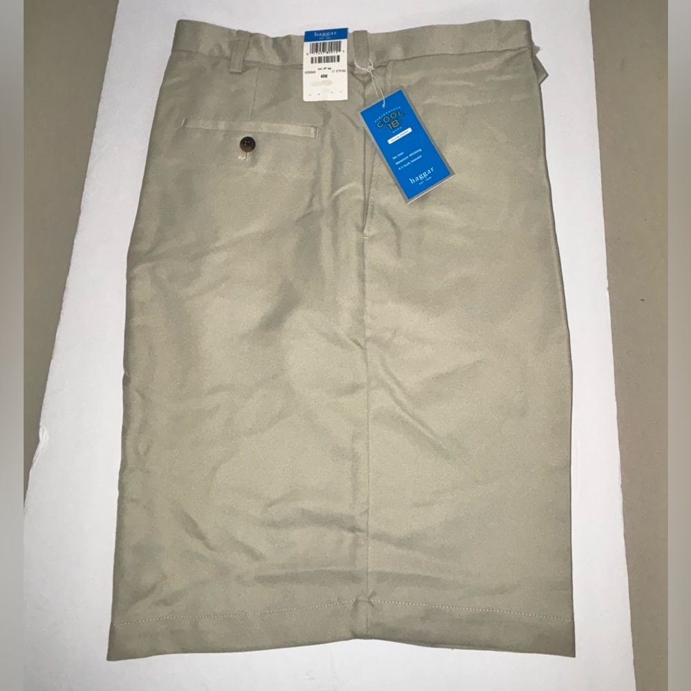 Haggar Flat Front Men's Shorts in Tan